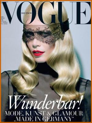 Claudia Schiffer On Cover of Vogue, Germany ' August 2011 Edition